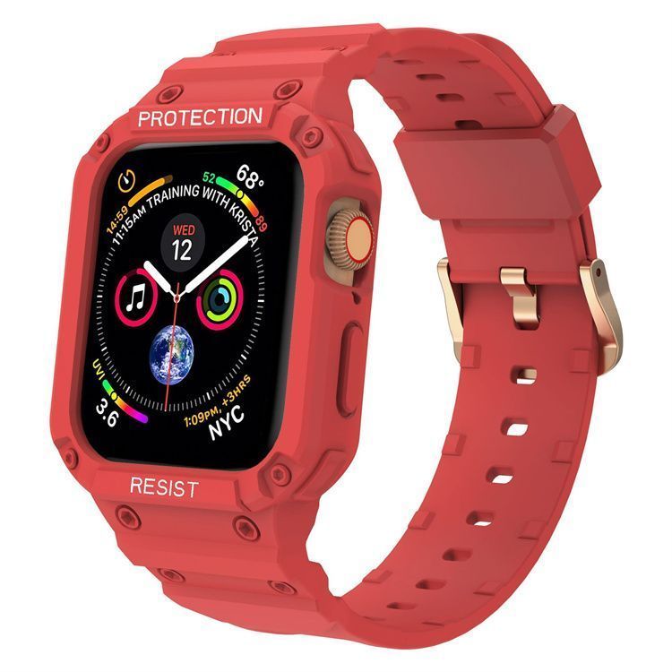 Carcasa Correa Para Apple Watch Se 40/ 41mm /  Rojo-0