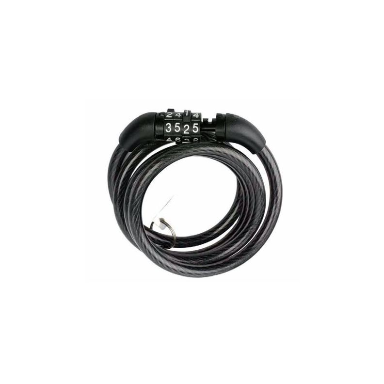 Cadena De Seguridad Para Bicicletas Con Combinacion - PuntoStore Negro