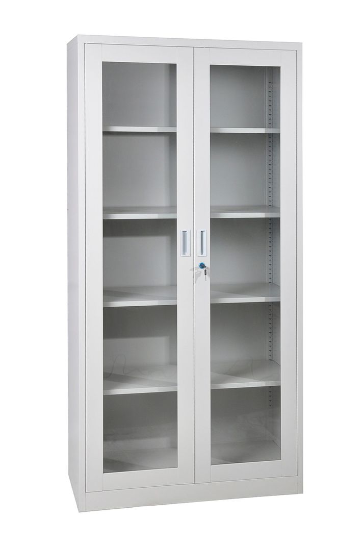 Estante M vitrina metálica puertas vidrio Mobitat-0