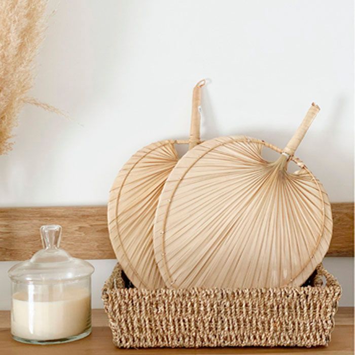 Abanico decorativo set de 2-1