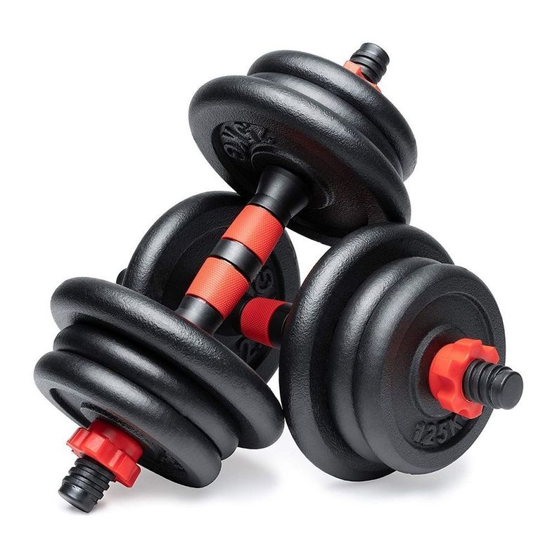 MALETÍN SET DISCOS DE FIERRO 15 KG-1
