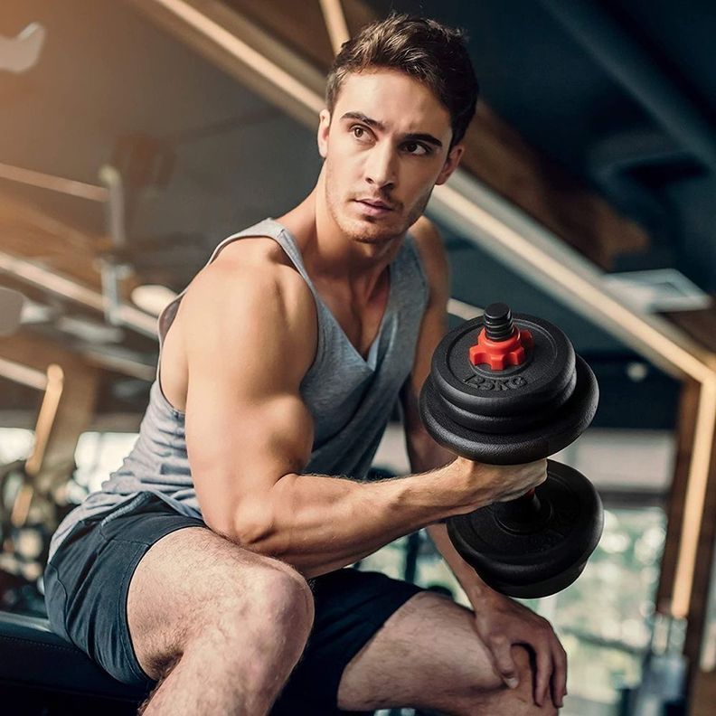 MALETÍN SET DISCOS DE FIERRO 15 KG-3