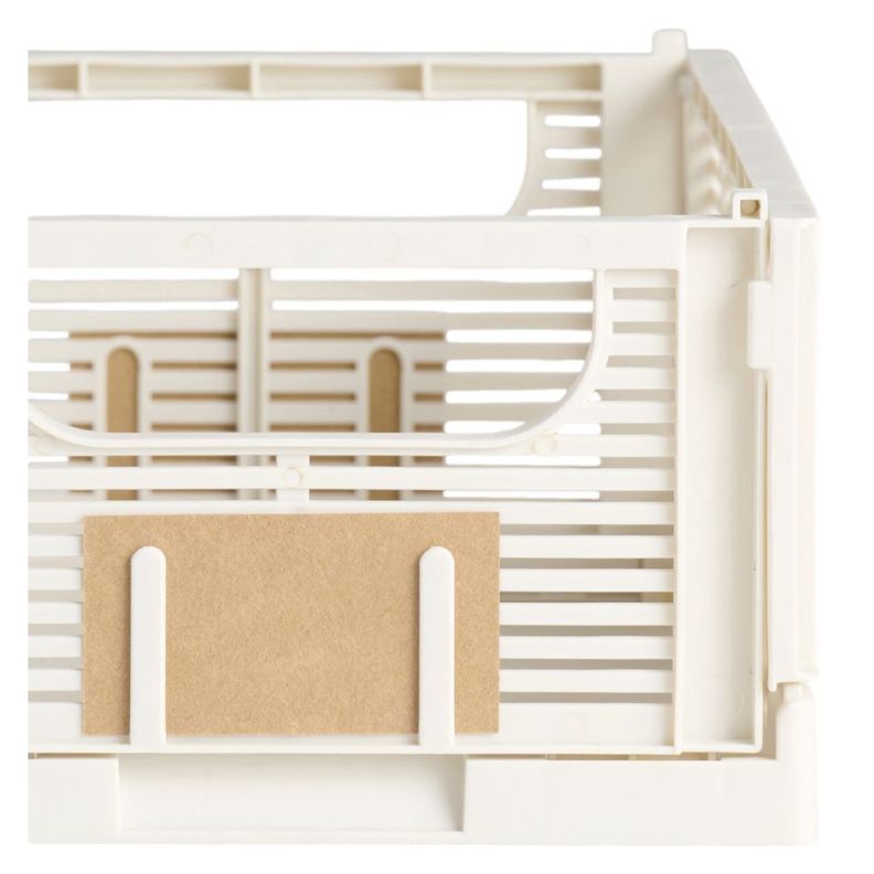SET DE 2 CAJAS DE ALMACENAMIENTO PLEGABLE 25X16.5X10CM BLANCAS-1