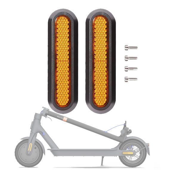 Tapas Laterales Trasera Scooter Xiaomi Pro 2 / 1S Amarillo-0