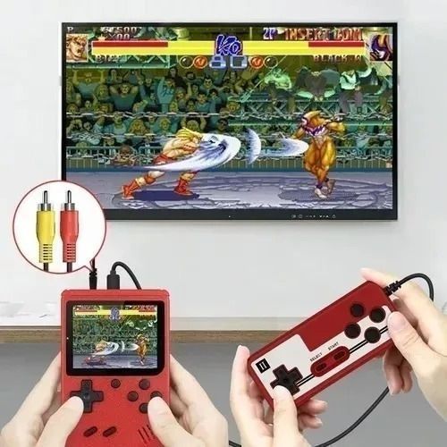 Joystick Adicional Mini Portátil Retro Tv 400 Juegos En 1-4