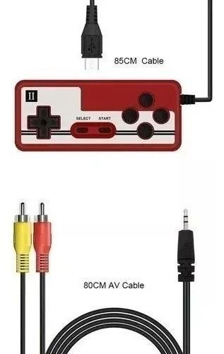 Joystick Adicional Mini Portátil Retro Tv 400 Juegos En 1-1