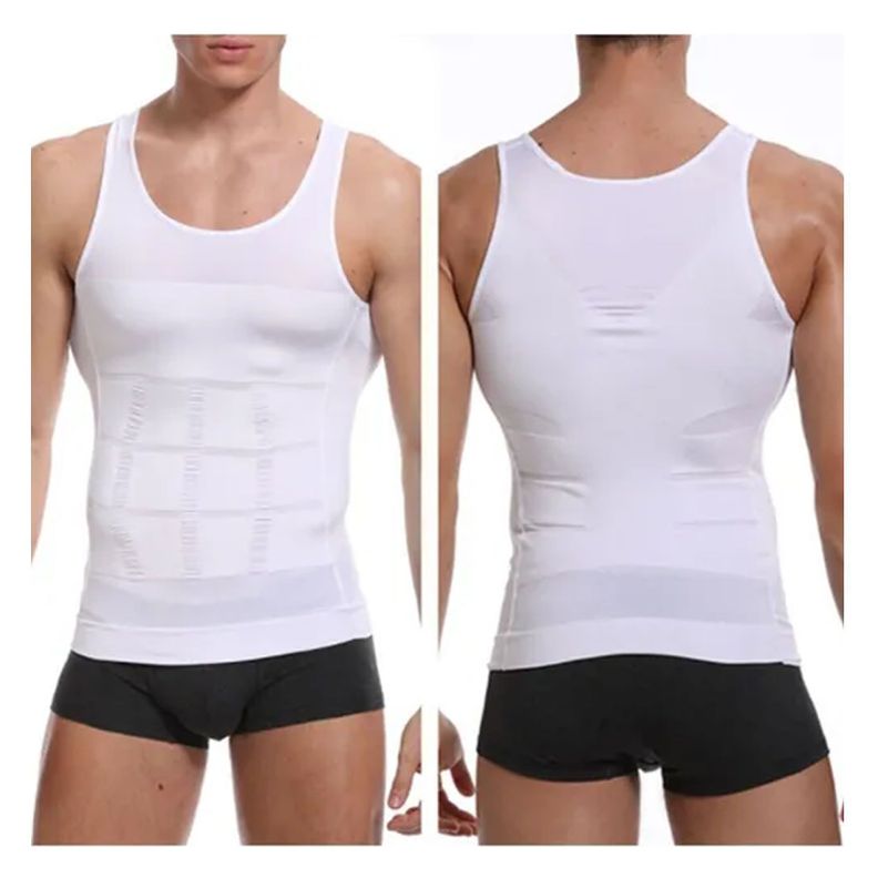 Camiseta Reductora Hombre  Faja Compresion Polera Hombre-0