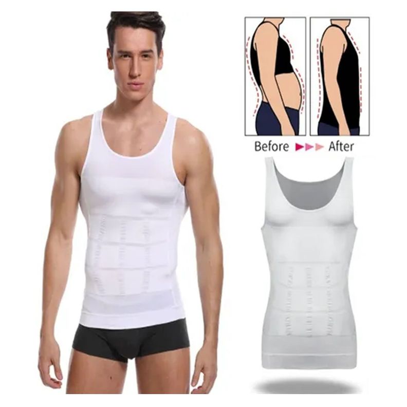 Camiseta Reductora Hombre  Faja Compresion Polera Hombre-1