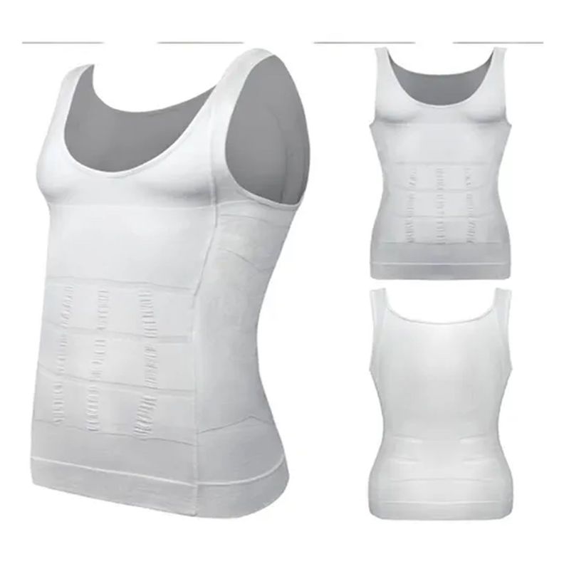 Camiseta Reductora Hombre  Faja Compresion Polera Hombre-3
