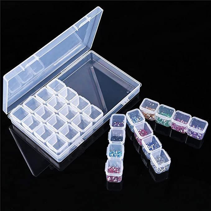 Caja Organizadora 28 Compartimientos Para Joyas Mostacillas-2