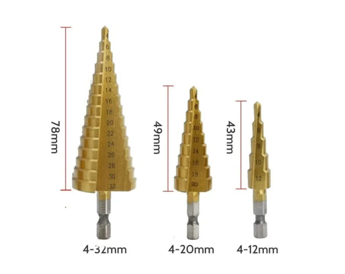Set Brocas Escalonadas Taladro 4 A 32 Mm-2