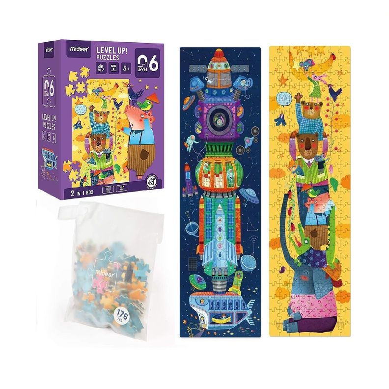 LEVEL PUZZLE NIVEL 6 IMAGINACIÓN, 2 PUZZLES-0