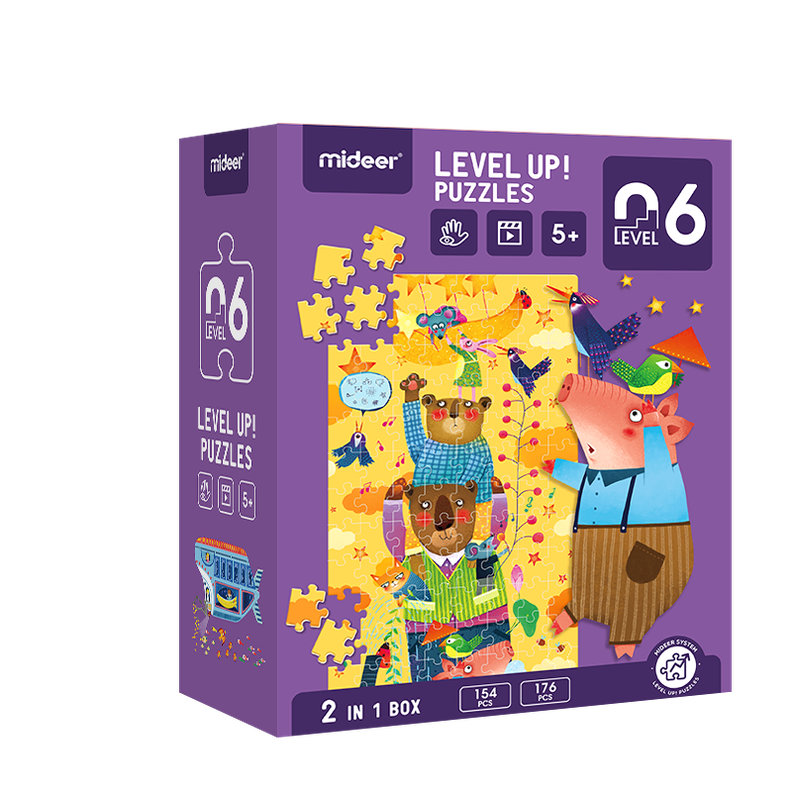 LEVEL PUZZLE NIVEL 6 IMAGINACIÓN, 2 PUZZLES-2