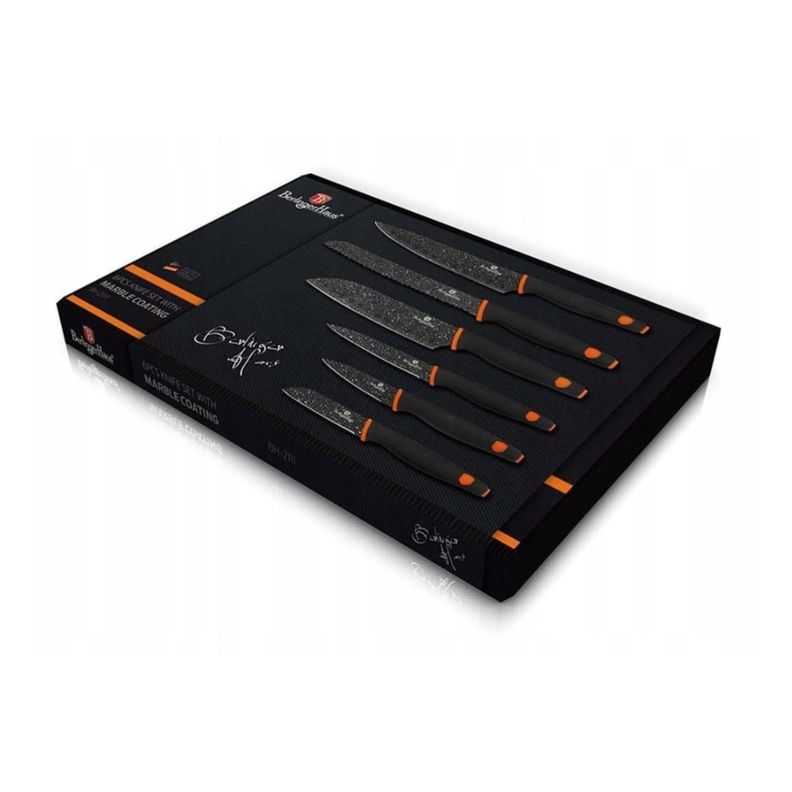 JUEGO DE 6 CUCHILLOS DE COCINA BERLINGER HAUS BH-2111