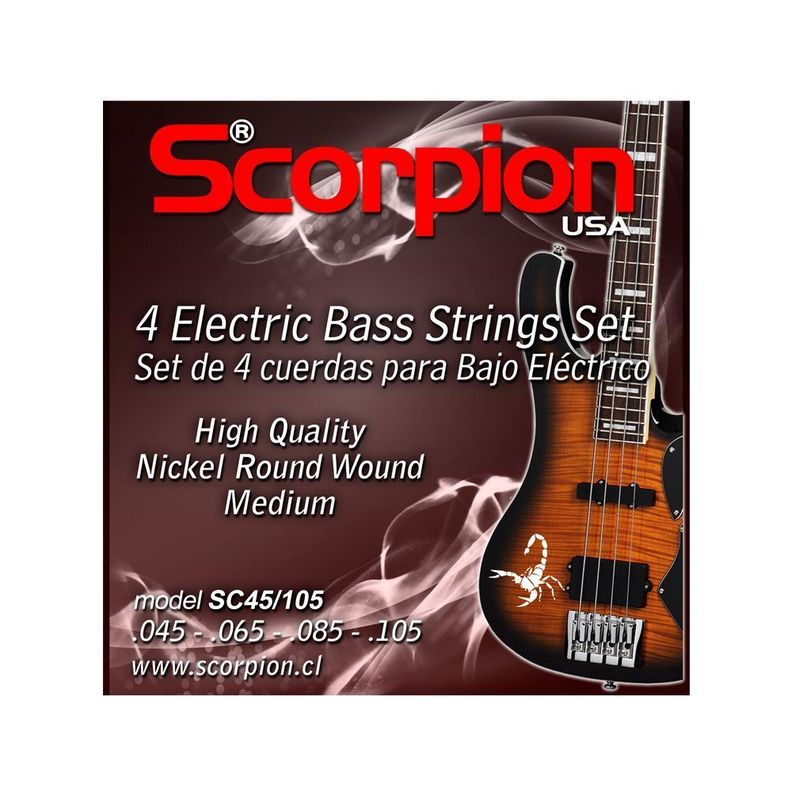 SET CUERDAS P/BAJO SCORPION-0