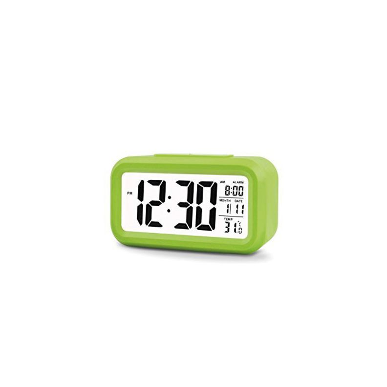 Reloj Despertador Digital Con Pantalla Led Verde-0