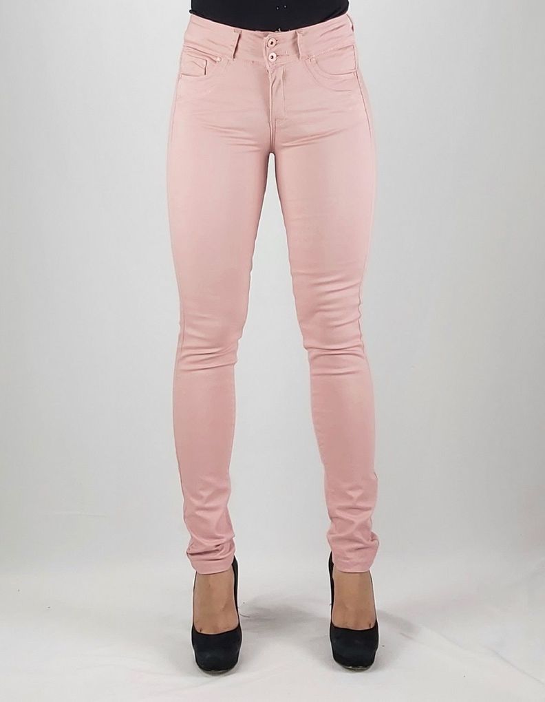 Pantalon gab tiro alto pitillo palo rosa