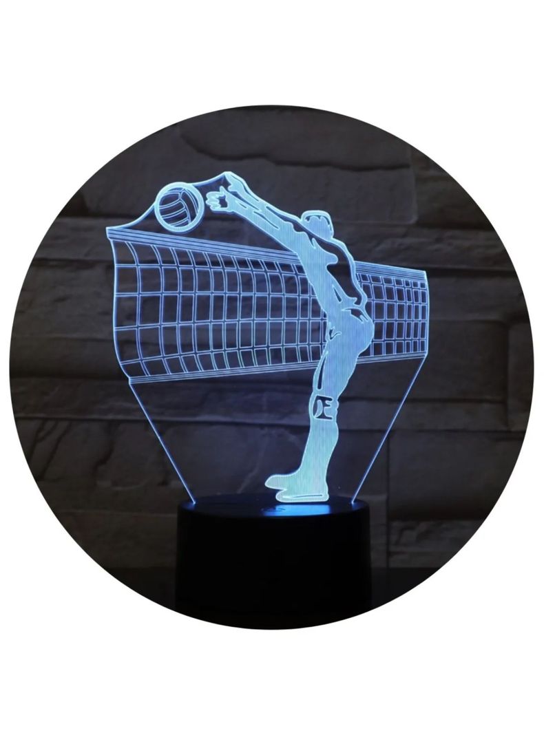 Lámpara Voleibol Masculino Base Negra con App-4