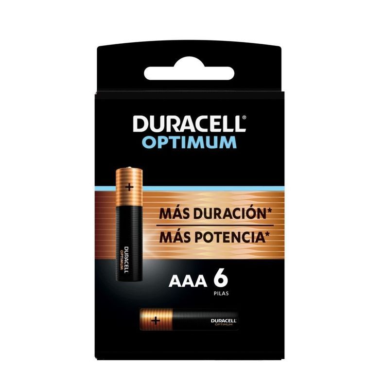Pack 6 Pilas Duracell Alcalina AAA Optimum-0