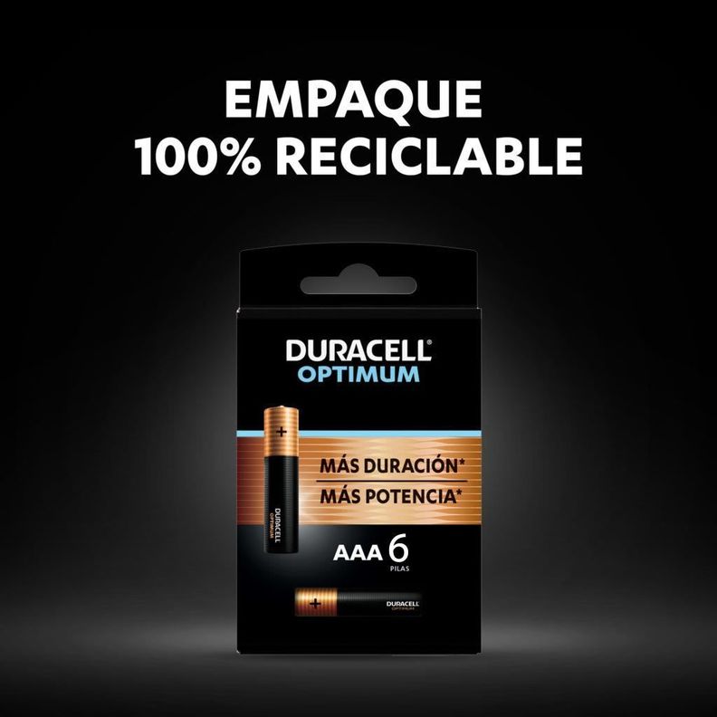 Pack 6 Pilas Duracell Alcalina AAA Optimum-4