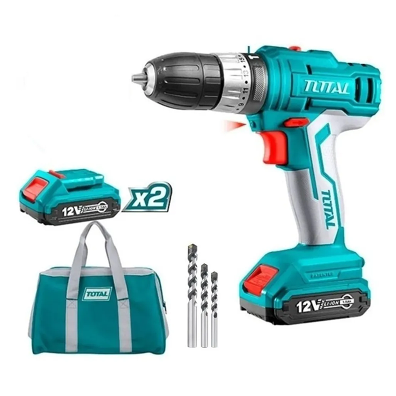 Taladro Atornillador Impacto 12v 10mm 2 Bat+ Carg-1