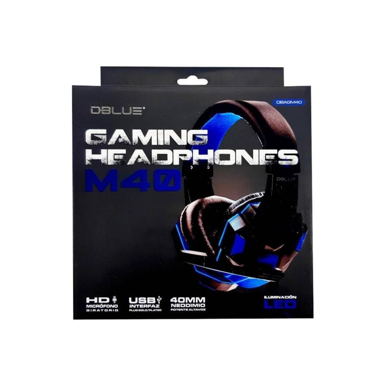Audifonos Gamer Con Microfono USB M40 Para PC-3