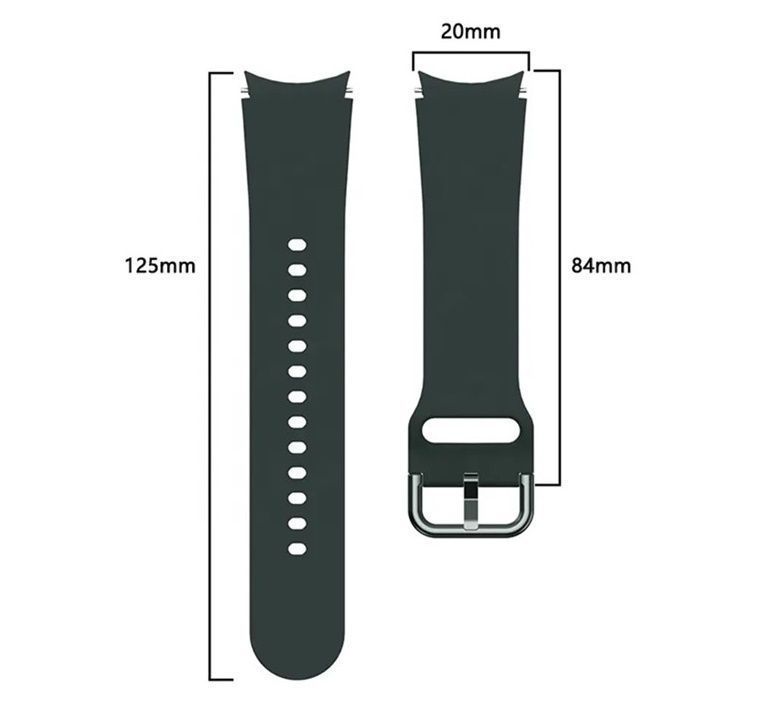Correa Compatible Samsung Galaxy Watch 4 & 5 Amarillo 20MM-1