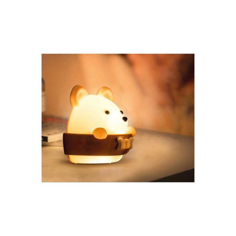Lampara Noctura Infantil Oso Led Con Control Remoto-1