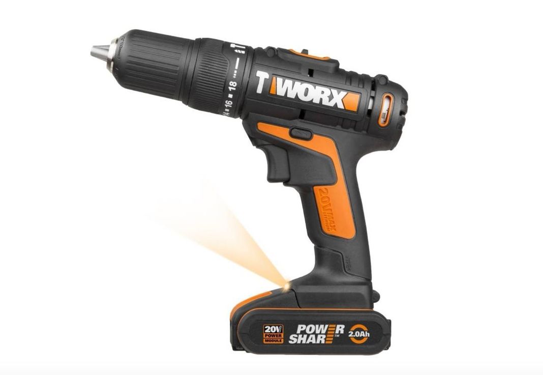 Taladro Percutor Inalámbrico Worx 13 Mm 20v + Bat + Cargador-1