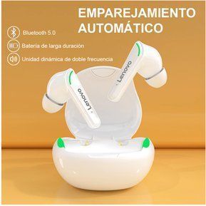 Audífonos Lenovo XT92 Gamer Inalámbricos Tws- Bluetooth 5.0 Blanco-4