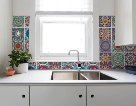 Azulejo Autoadhesivo Decorativo 15x15 Mandala-1