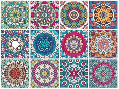 Azulejo Autoadhesivo Decorativo 15x15 Mandala-0
