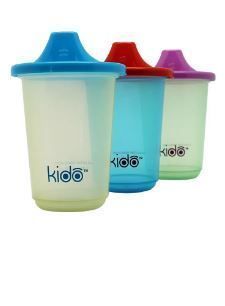 Set 3 Vasos Reutilizables Keep Kido tonos claros-0