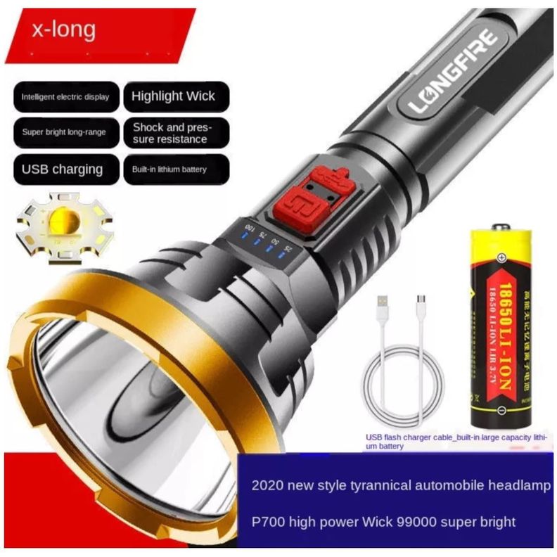 LINTERNA RECARGABLE 500 LUMENES TS-826-1