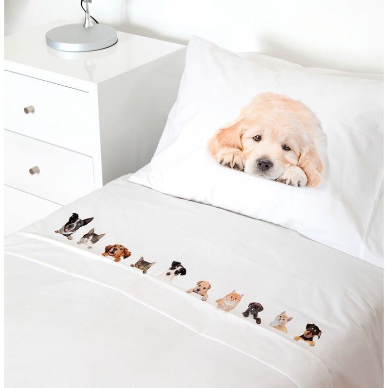 Juego de Sabanas 1 plaza Animal Friends-0