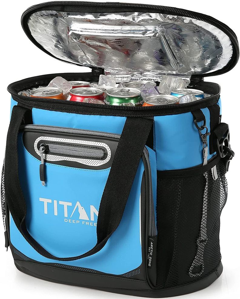 Cooler Deep Freeze 24 Latas Celeste Titan-1