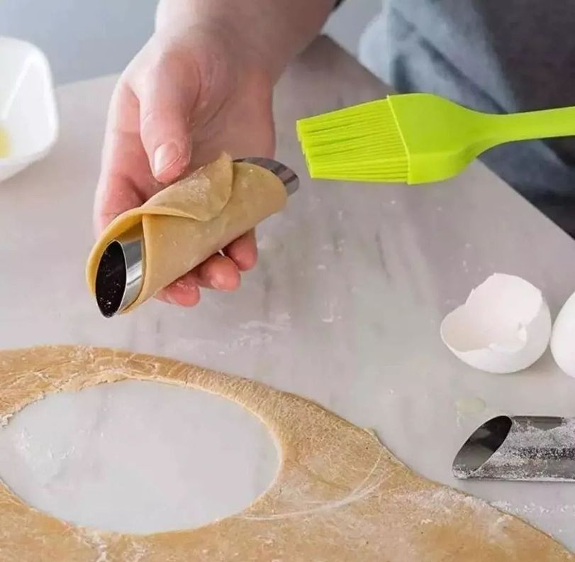 3 Moldes Tubos Para Cannolis Pan Danes Croissant Reposteria-1