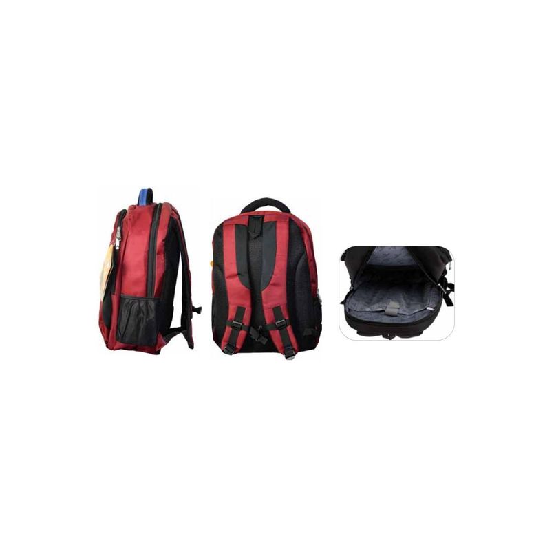 Mochila Impermeable Para Notebook Color Rojo - PuntoStore-2