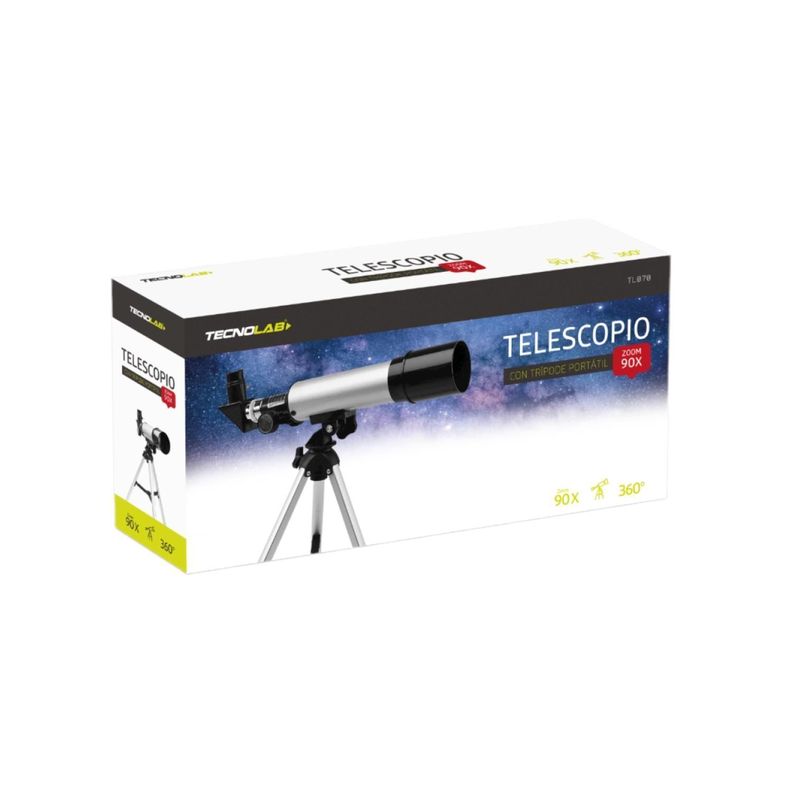 Telescopio Astronómico Monocular HD Zoom 90X Con Tripode Tecnolab-3