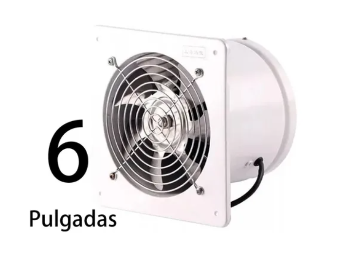 Extractor De Aire Metálico Industrial 6 Pulgadas 15cm 40w-1