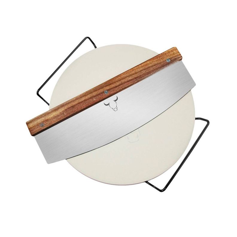 Set Para Pizzas: Tabla de Piedra Más Cortador – Wayu-0