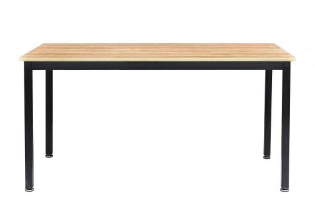 Escritorio Madera De Acacia Y Metal 65x150x80cm-0