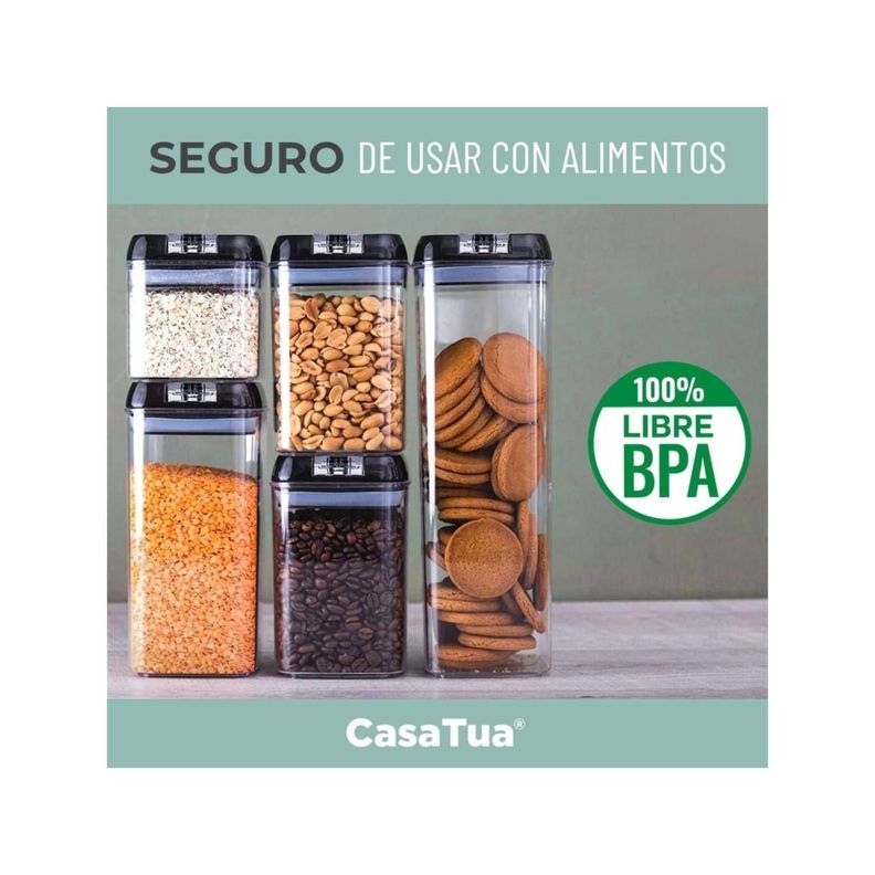 Contenedores De Alimentos Organizadores Hermetico -5