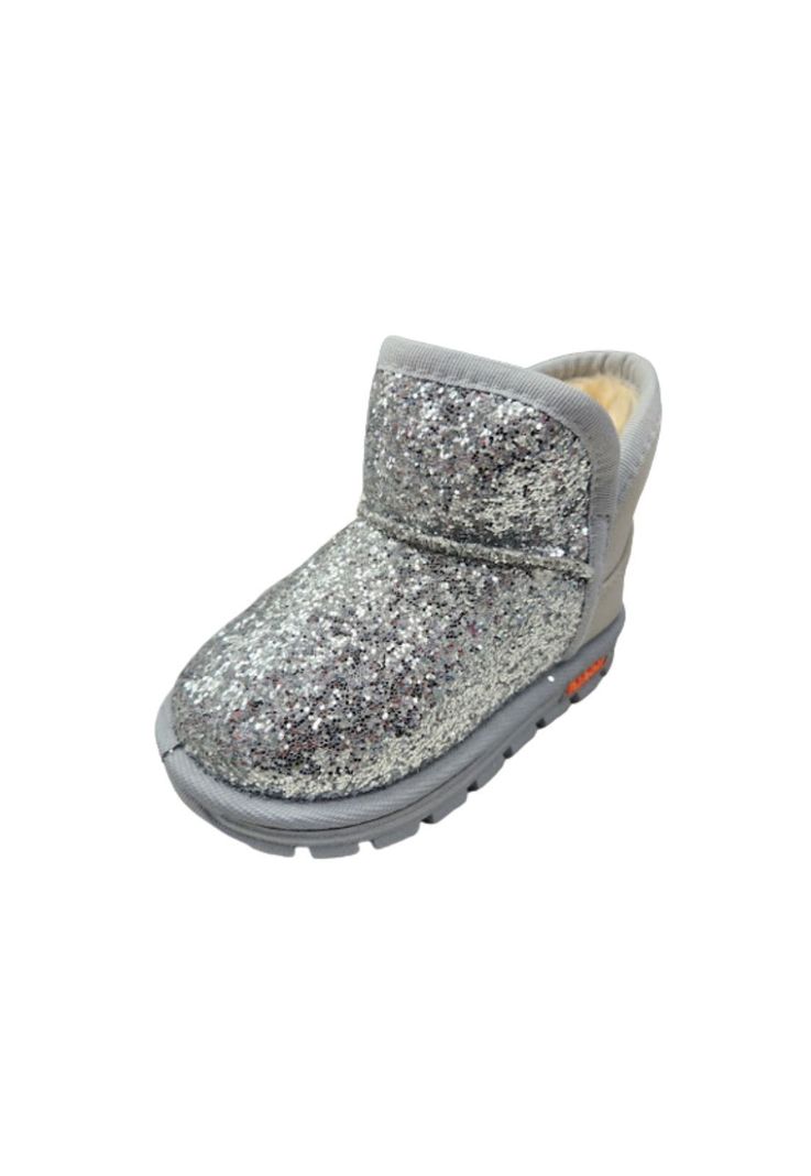 Bota Brillante Plateado Niña Chiporro-0