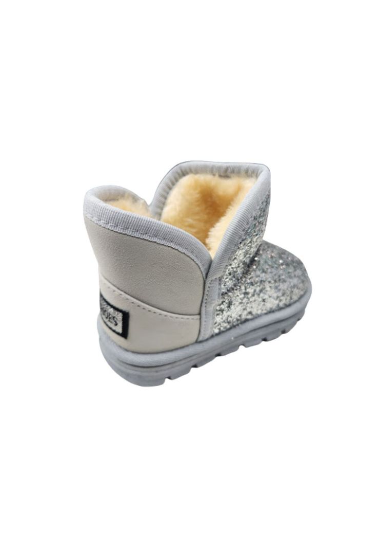Bota Brillante Plateado Niña Chiporro-1