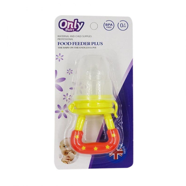 Chupete de Silicona Mordedor Infantil para Frutas y Alimentos Amarillo  C-22-0