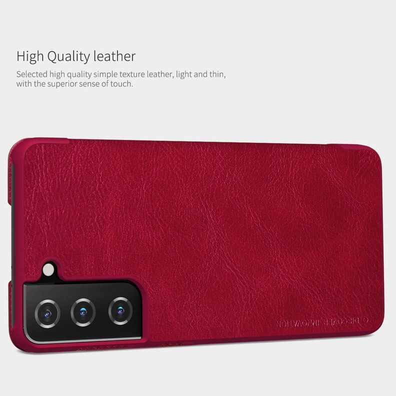 Carcasa Flip Cover Para Samsung S21 - Rojo-5