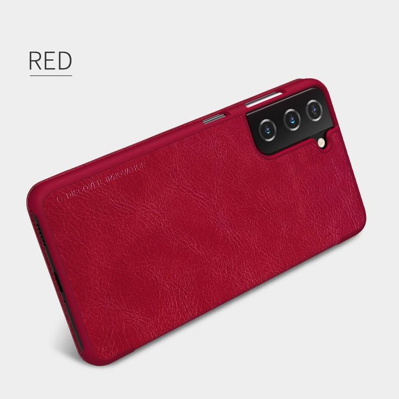 Carcasa Flip Cover Para Samsung S21 - Rojo-3