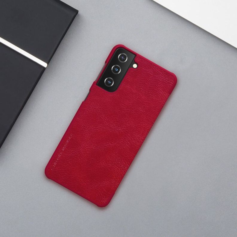 Carcasa Flip Cover Para Samsung S21 - Rojo-2