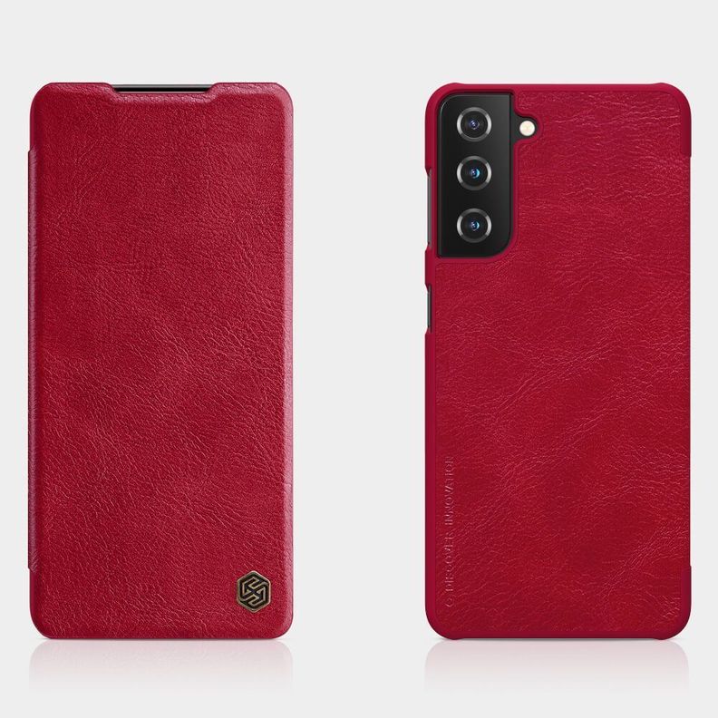Carcasa Flip Cover Para Samsung S21 - Rojo-4